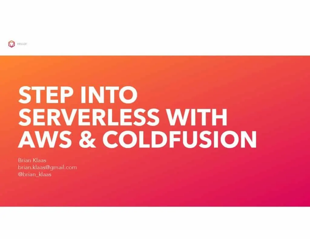 Step into Serverless with AWS and Adobe ColdFusion pdf 1024x791