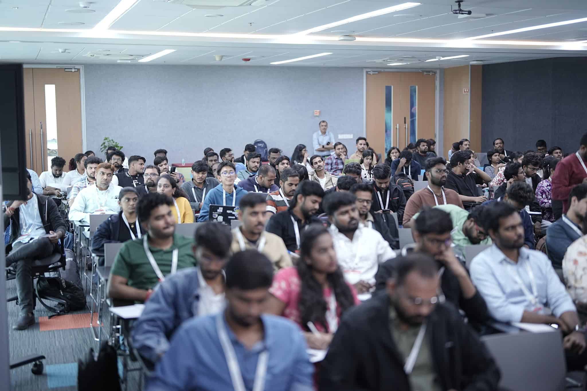 Attendees Listening At Adobe Coldfusion Summit India, Organized By Teratech.
