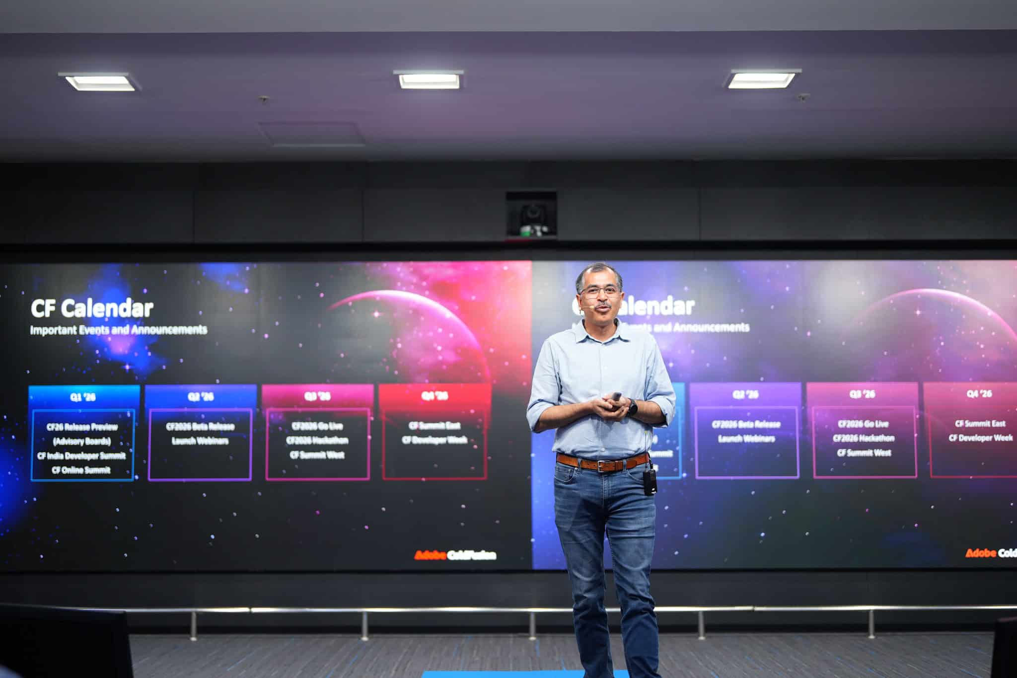 Teratech Team Presenting At Adobe Coldfusion Summit India Event.